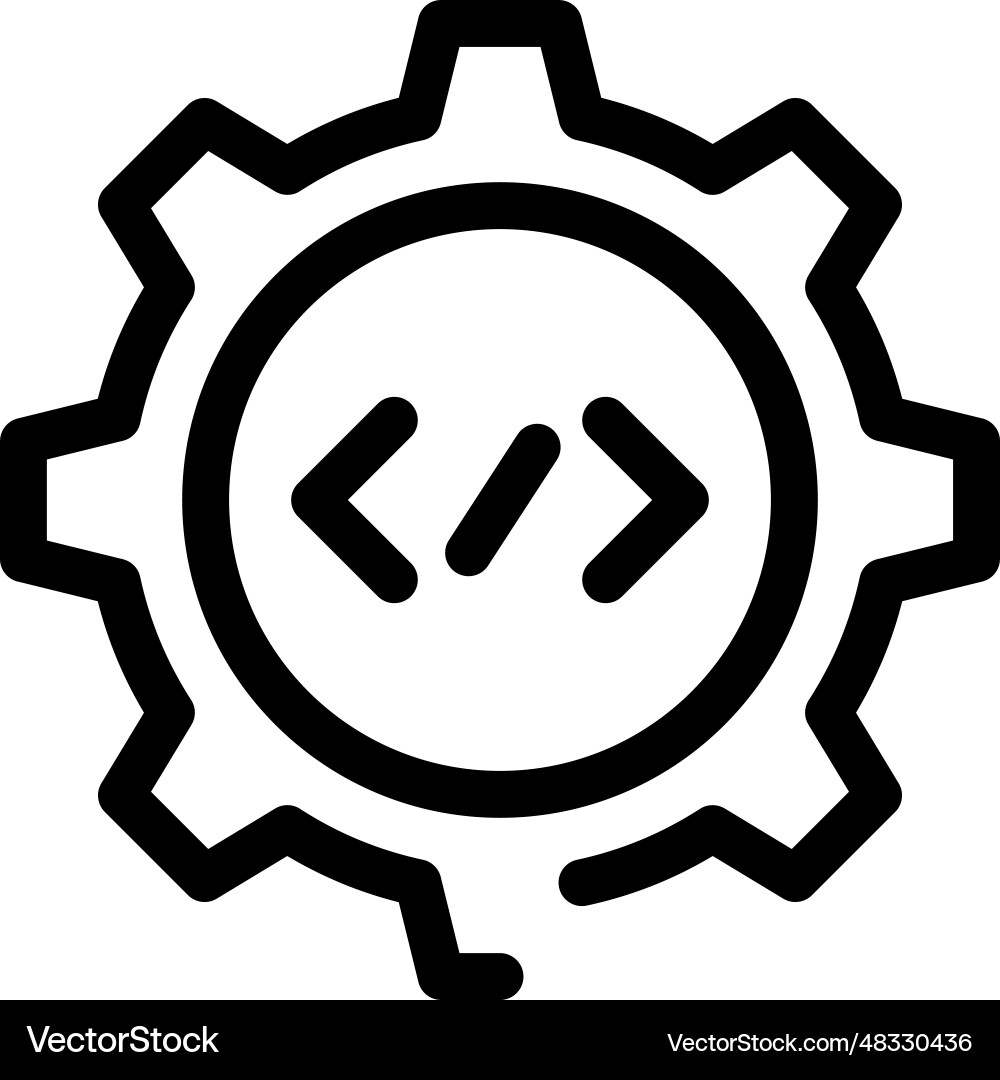 Code editor icon Code editor icon vector image