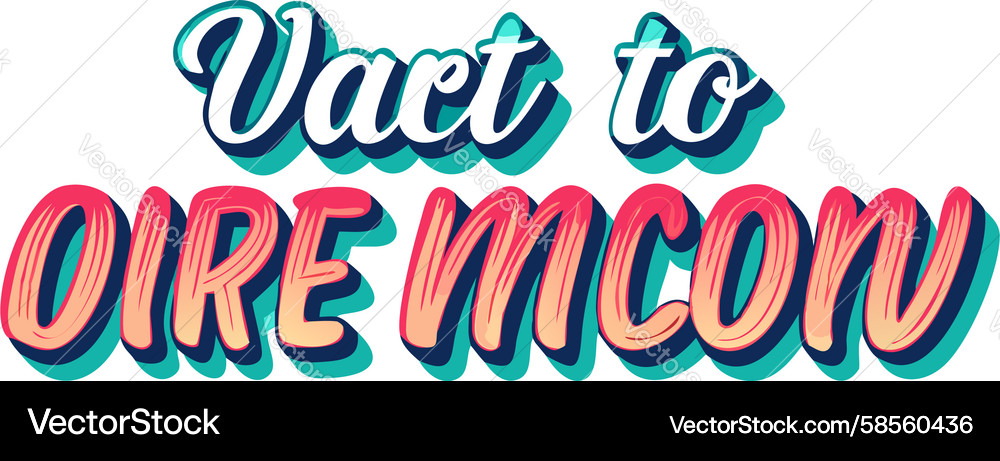 Dynamic Text Art Composition Vector Image