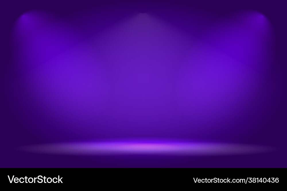 Empty Stage Background Studio Render Vector Image