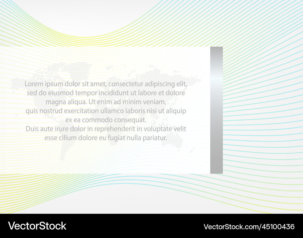 Layout in a4 size abstract wave pattern world Vector Image