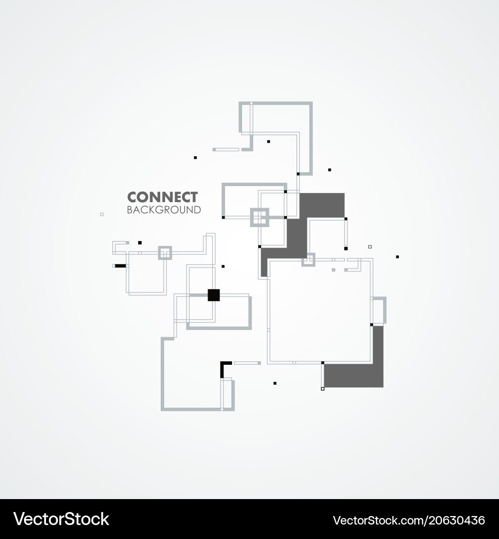 Line square circle elements Line square circle elements vector image