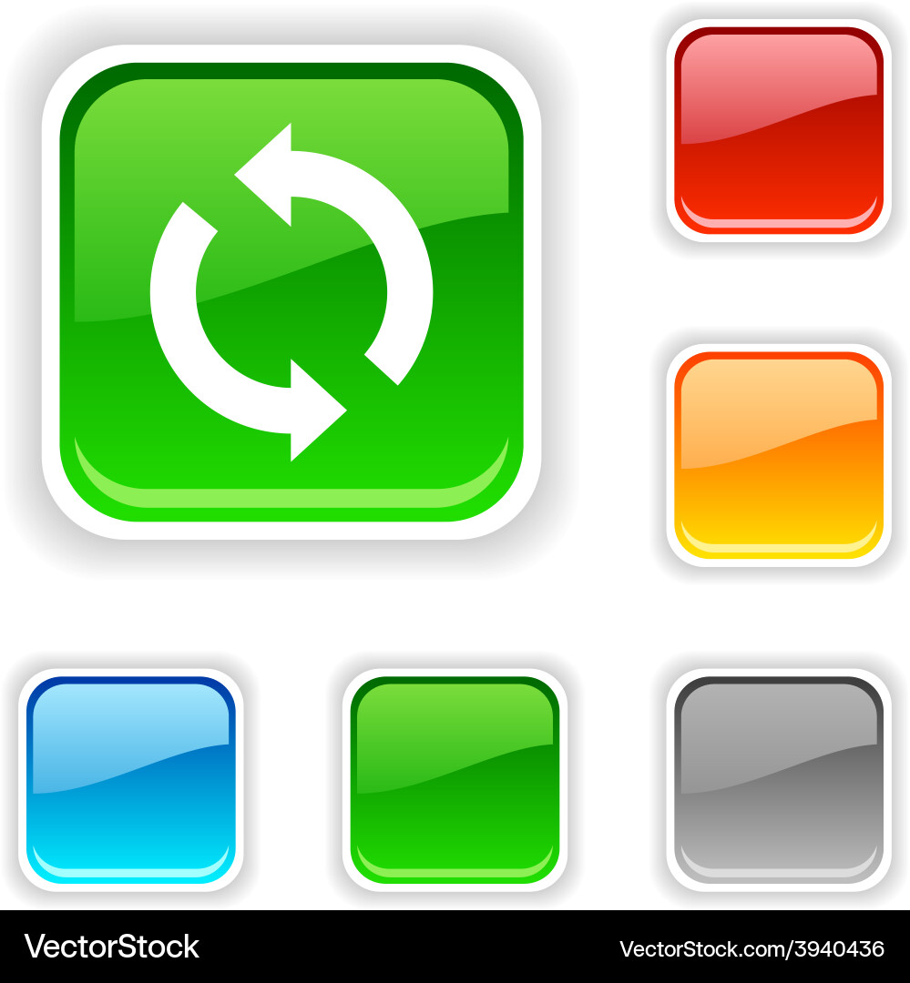 Refresh button Vector Image