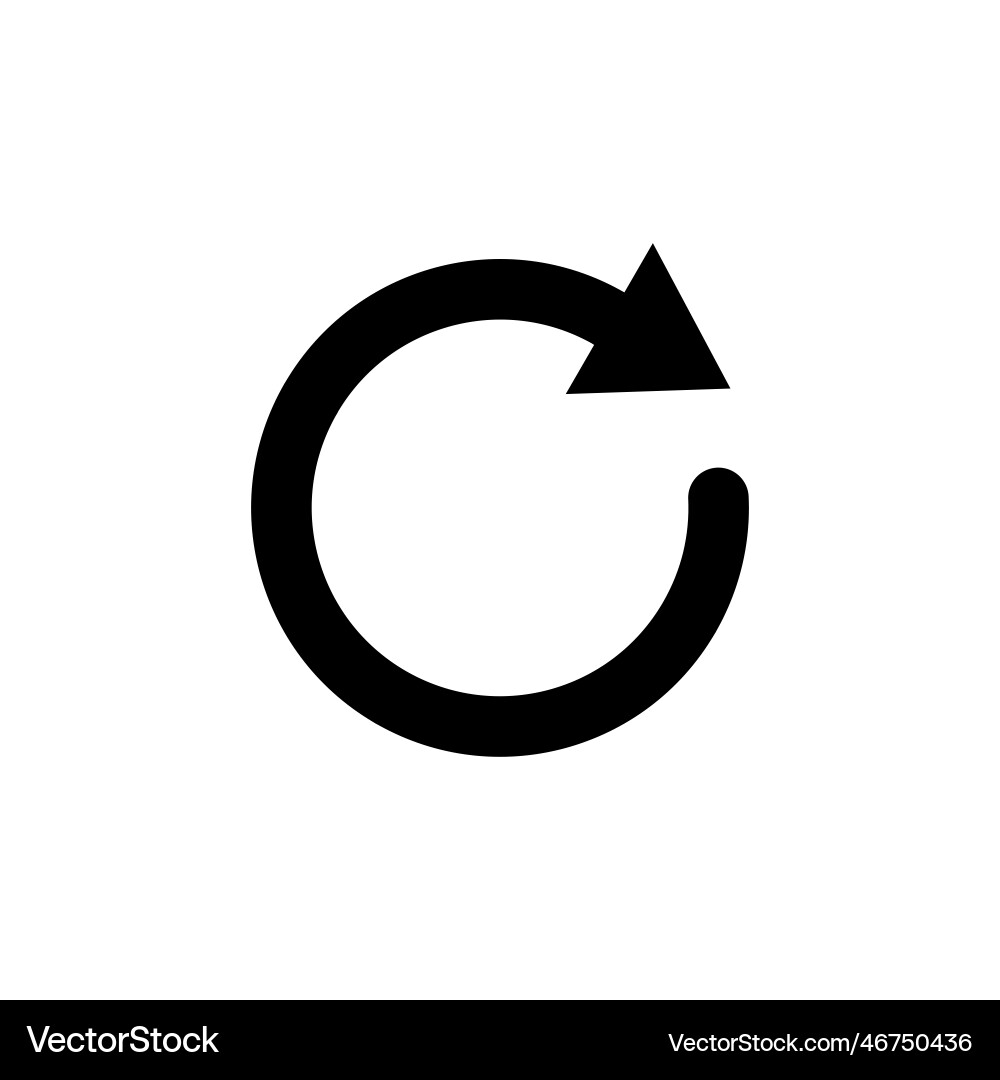 Refresh icon reload update vector image