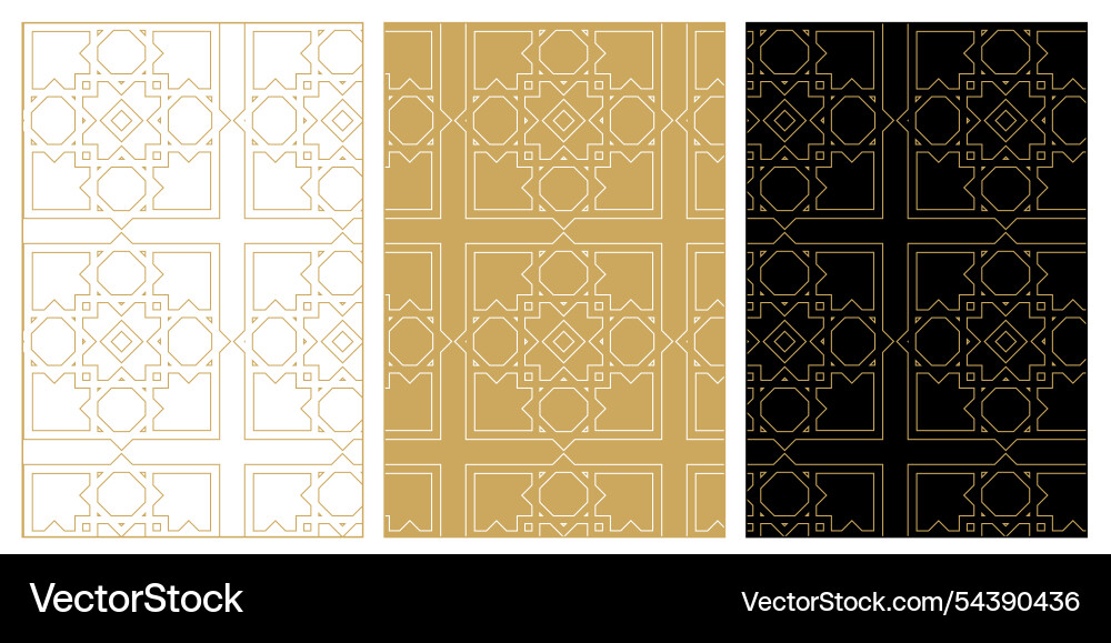 Set of patterns with crosses stripes lines Vector Image