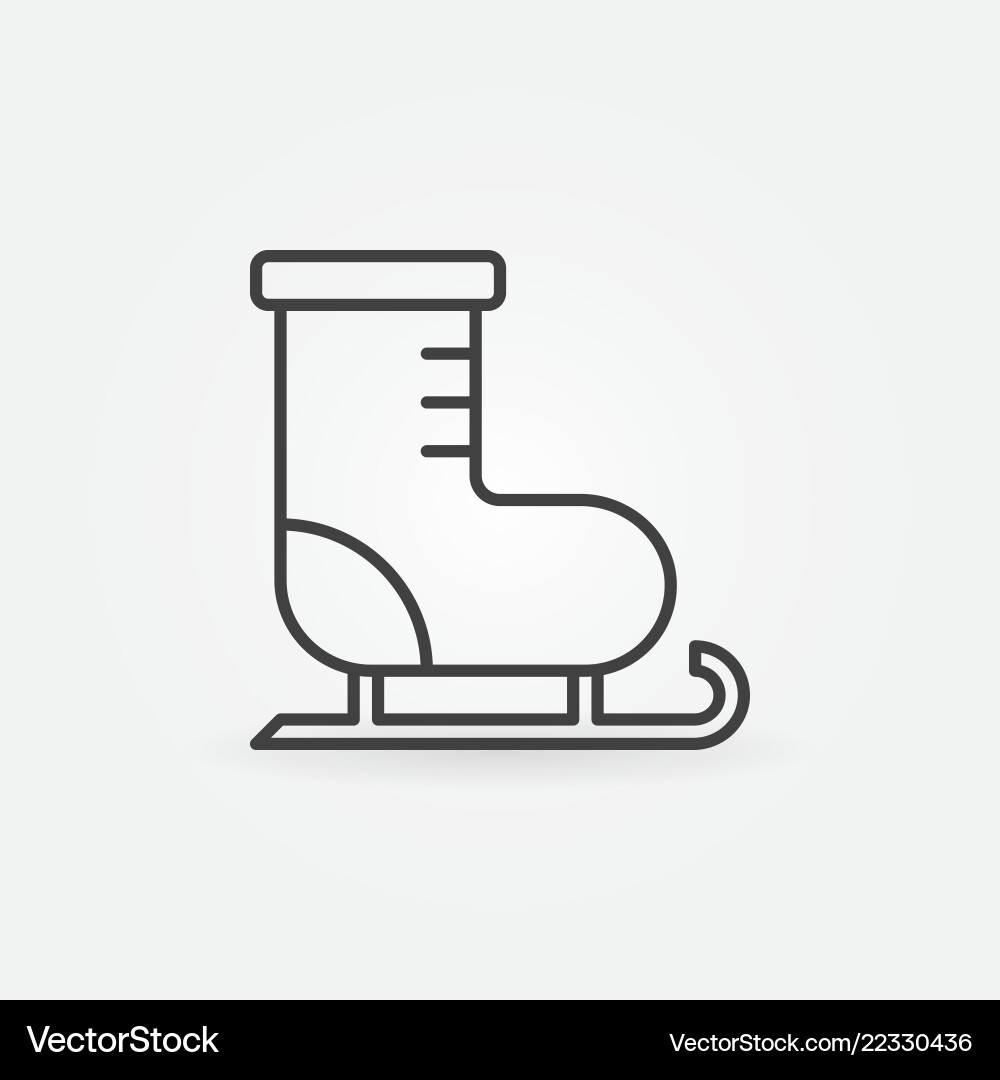 Skates concept icon or element in thin line style Skates concept icon or element in thin line style vector image