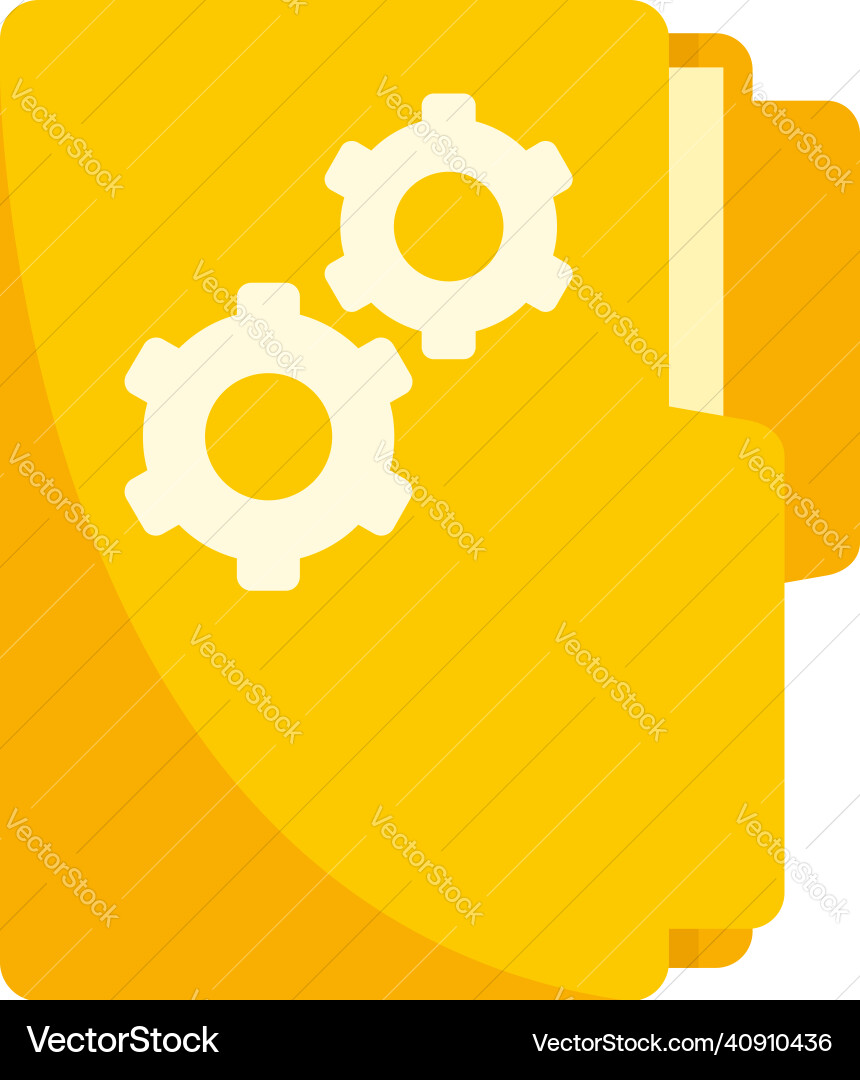Software folder icon flat isolated Software folder icon flat isolated vector image