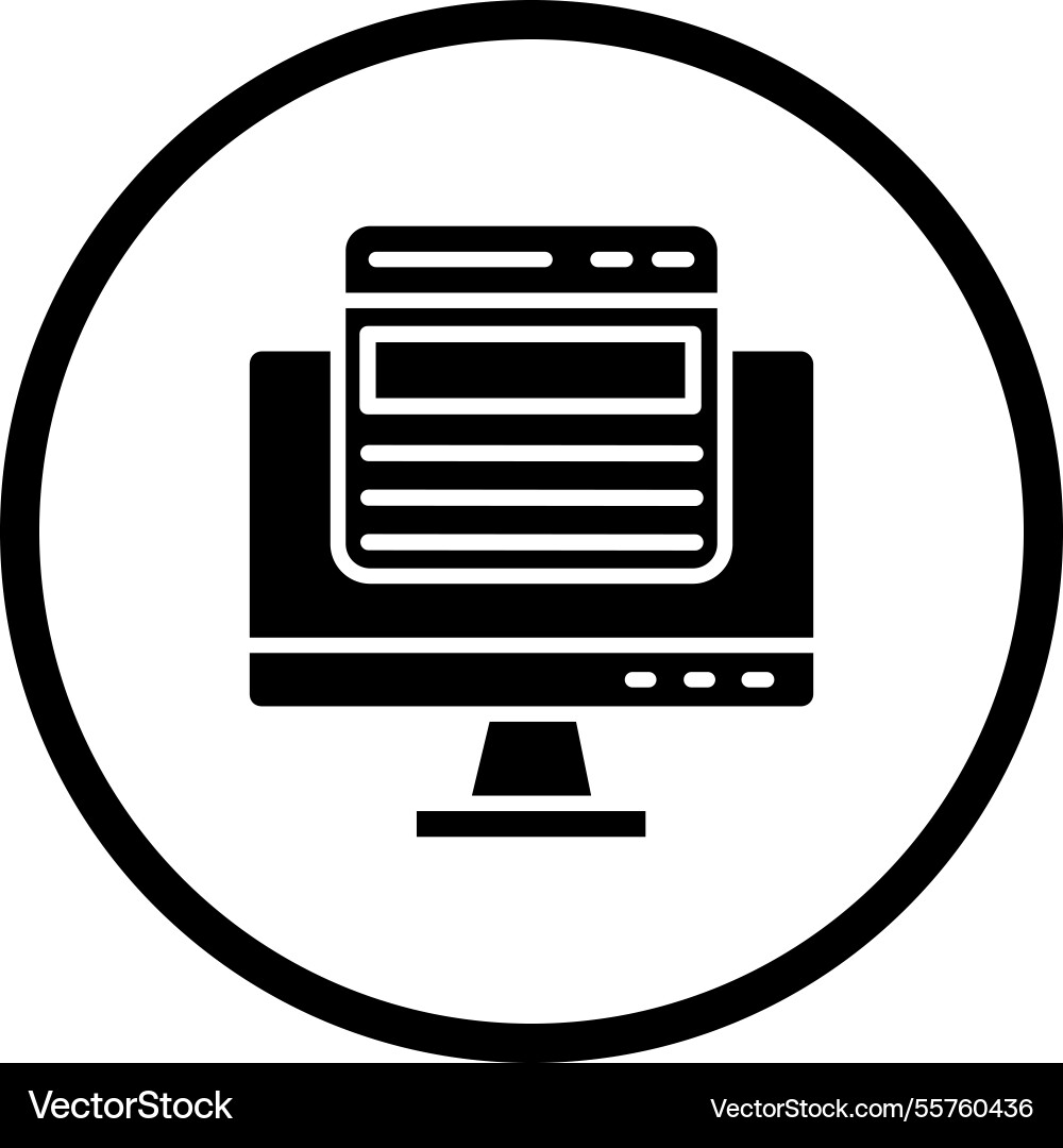 Web page icon design Vector Image