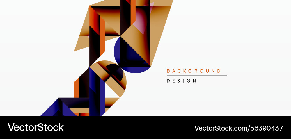 Abstract geometric design features overlapping Abstract geometric design features overlapping Vector Image