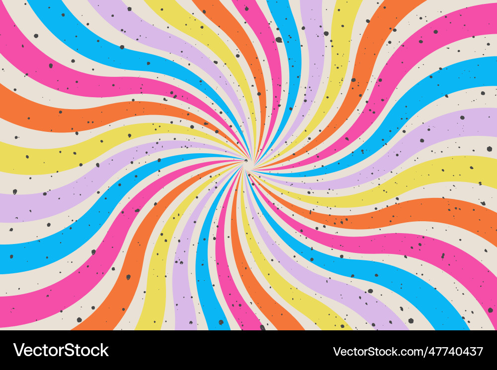Abstract swirl background in groovy style vivid Abstract swirl background in groovy style vivid vector image