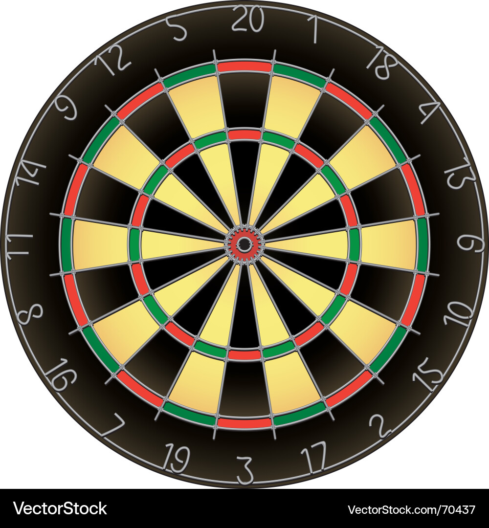 Dartboard - Target Game vector image