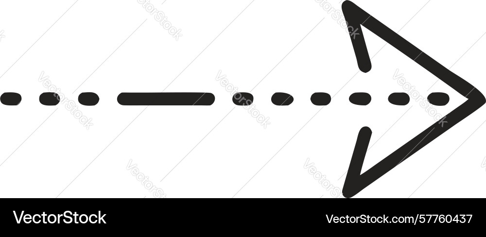 Dotted bidirectional process arrow design vector image