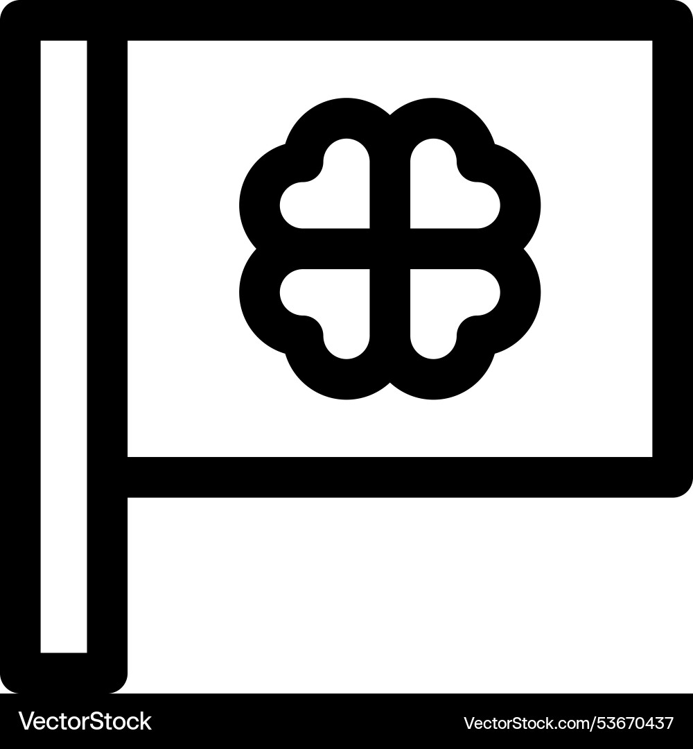 Flag icon thin linear style design isolated Flag icon thin linear style design isolated Vector Image