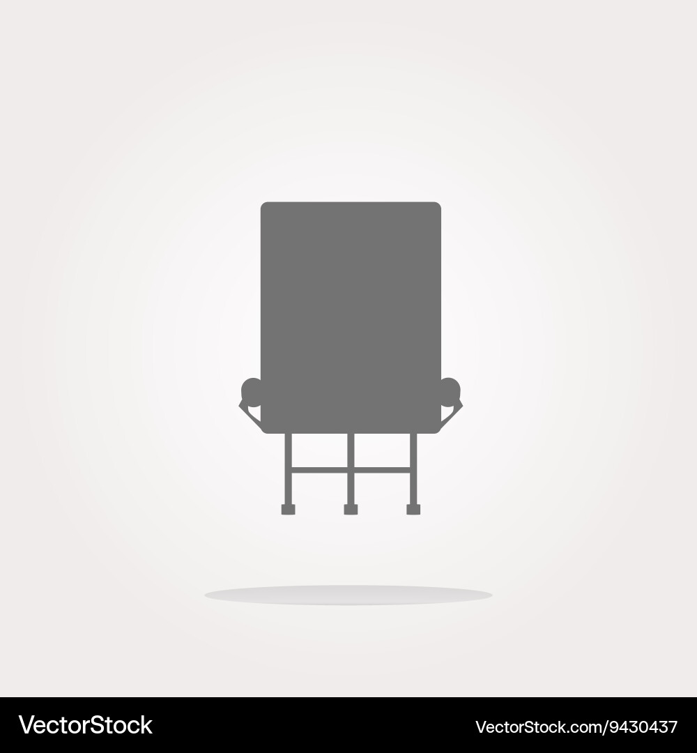 Glossy rounded icon button with billboard Vector Image