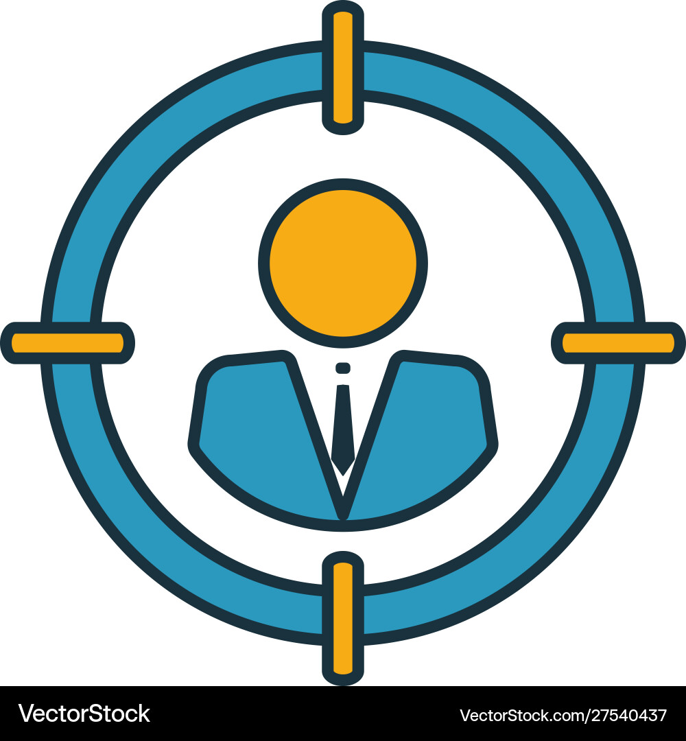 Head hunting icon set four elements in different Head hunting icon set four elements in different vector image