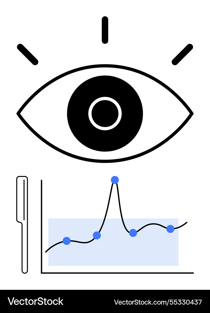 Insightful analysis and data visualization Insightful analysis and data visualization vector image