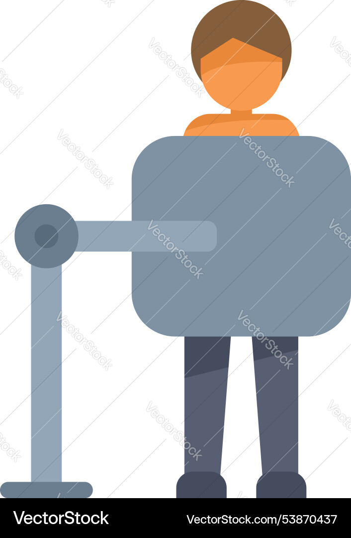 Man standing and using solarium vertical tanning Man standing and using solarium vertical tanning Vector Image