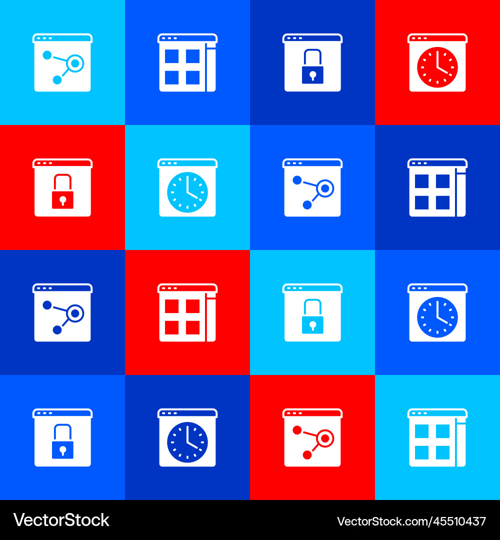 Set browser window files secure your site Set browser window files secure your site vector image