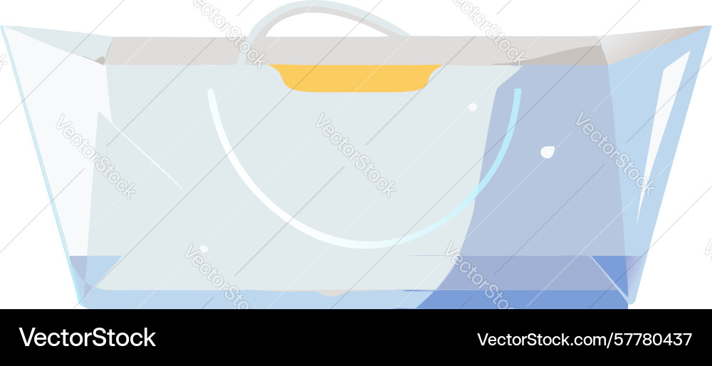 Simple flat design of a transparent storage vector image
