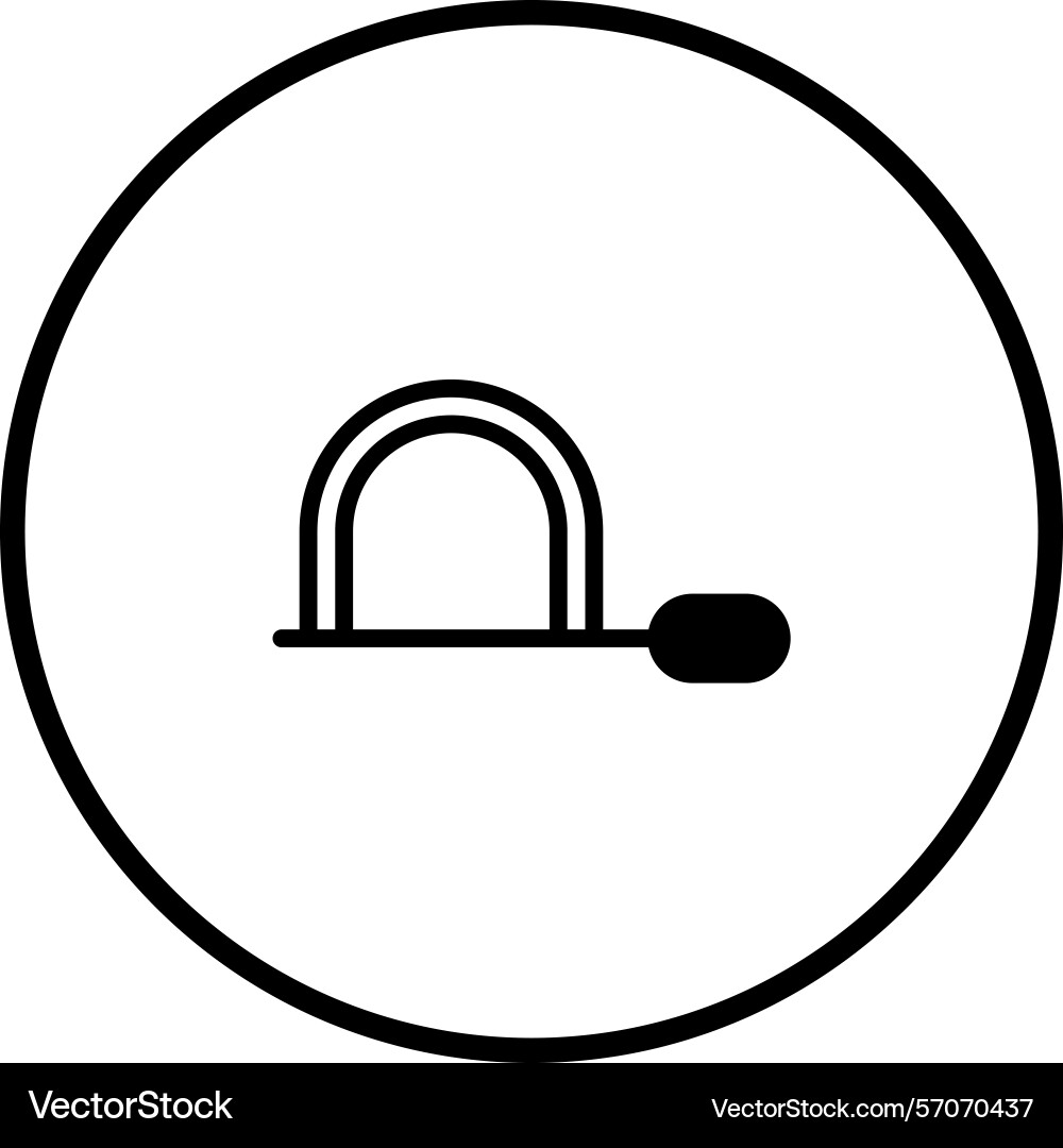 Simple minimalistic icon of a hacksaw inside Simple minimalistic icon of a hacksaw inside Vector Image