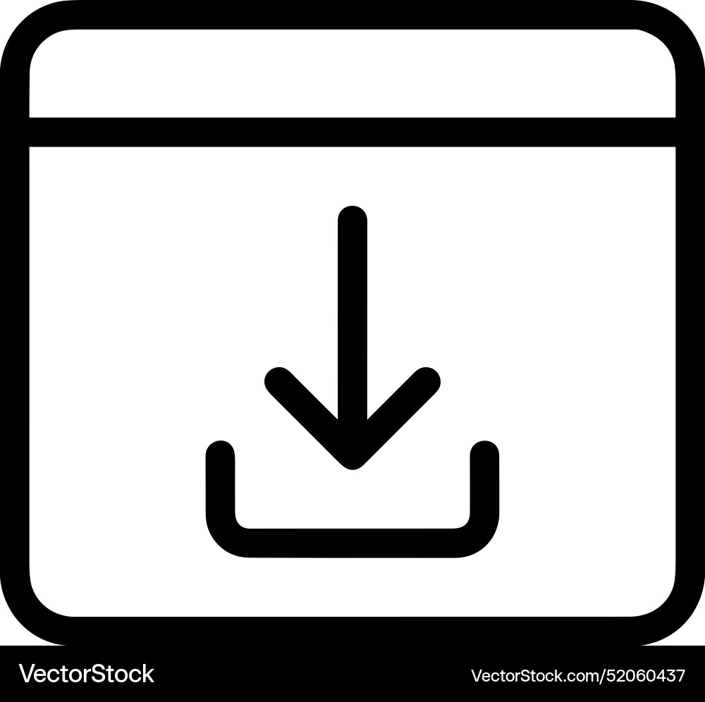 Upload outline icon symbol image Upload outline icon symbol image Vector Image