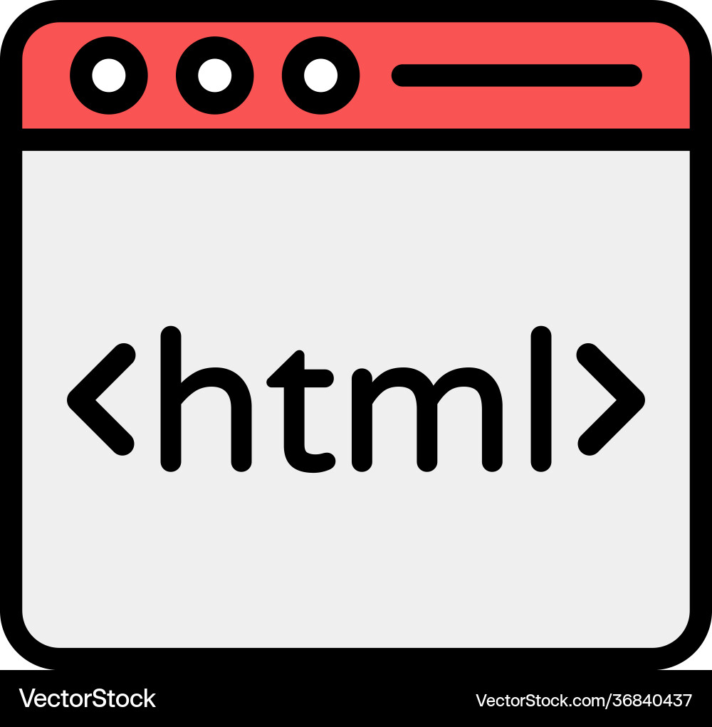 Web coding vector image