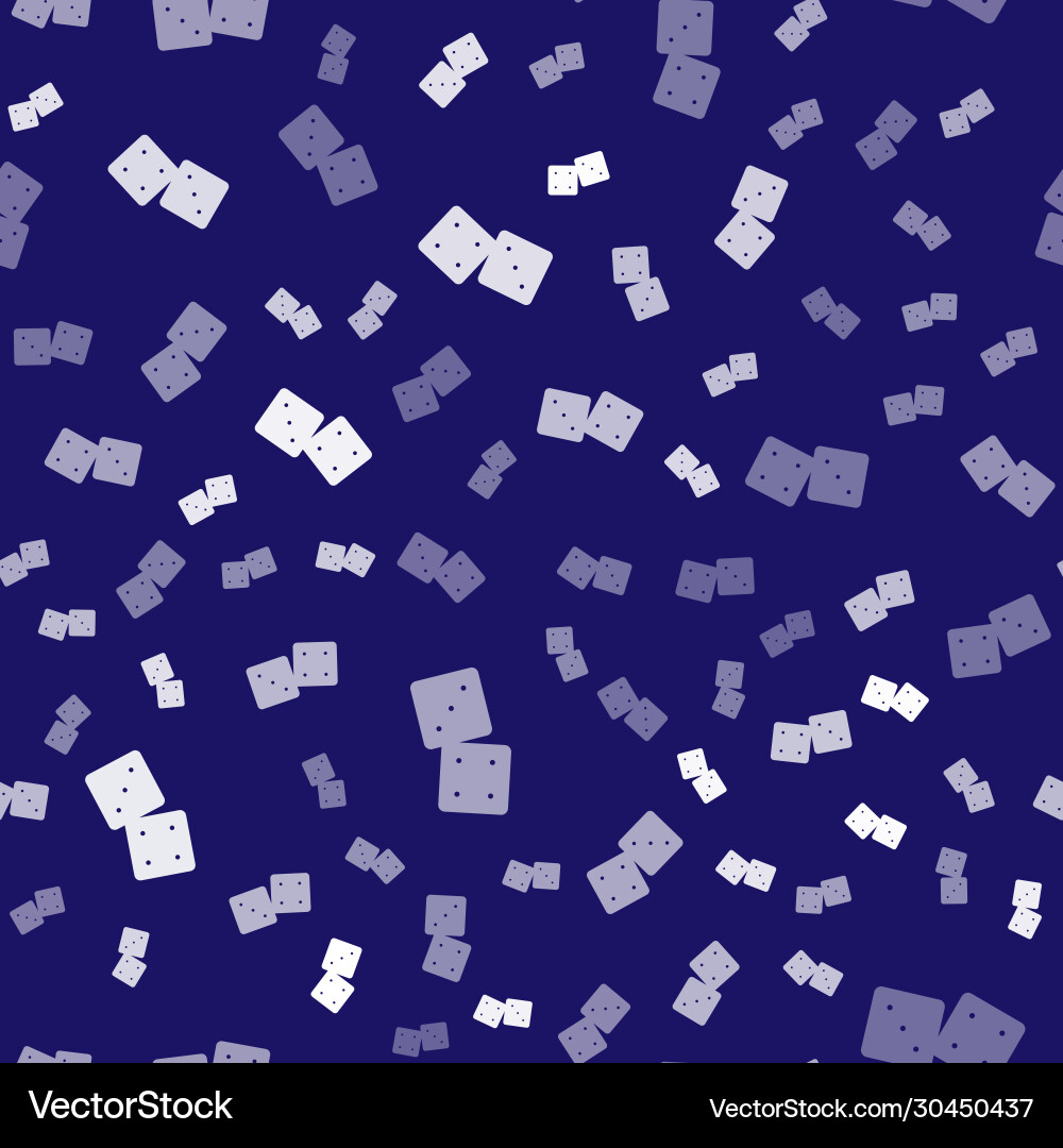 White game dice icon isolated seamless pattern Vector Image