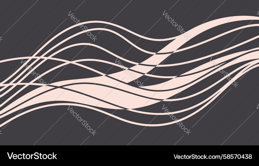 Abstract Flowing Lines Background Vector Image