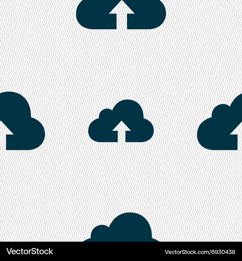 Backup icon sign seamless pattern with geometric Vector Image