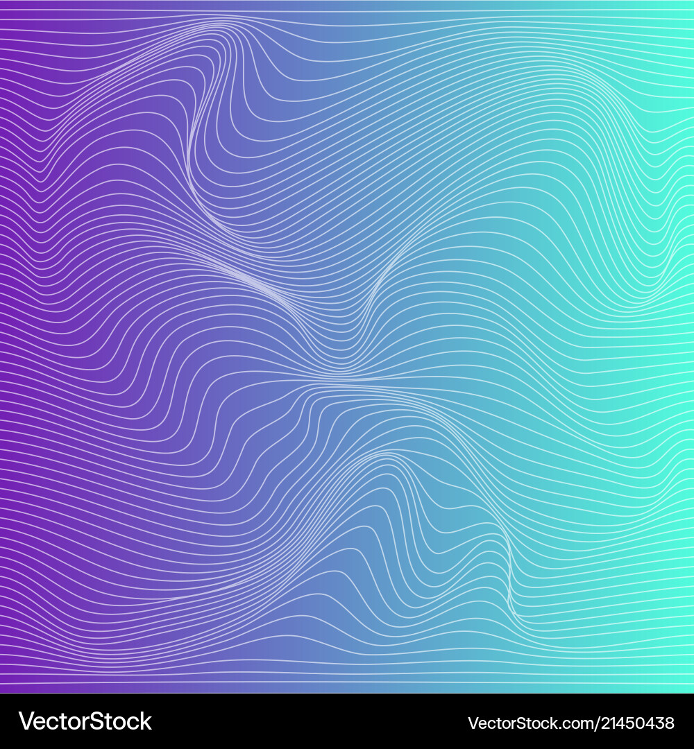 Dynamic Color Wave Background vector image