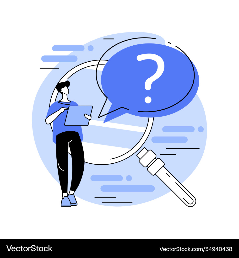 FAQ Concept - Question Answers vector image