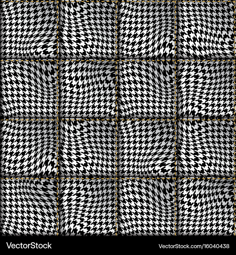 Geometric patchwork pattern of a squares Vector Image
