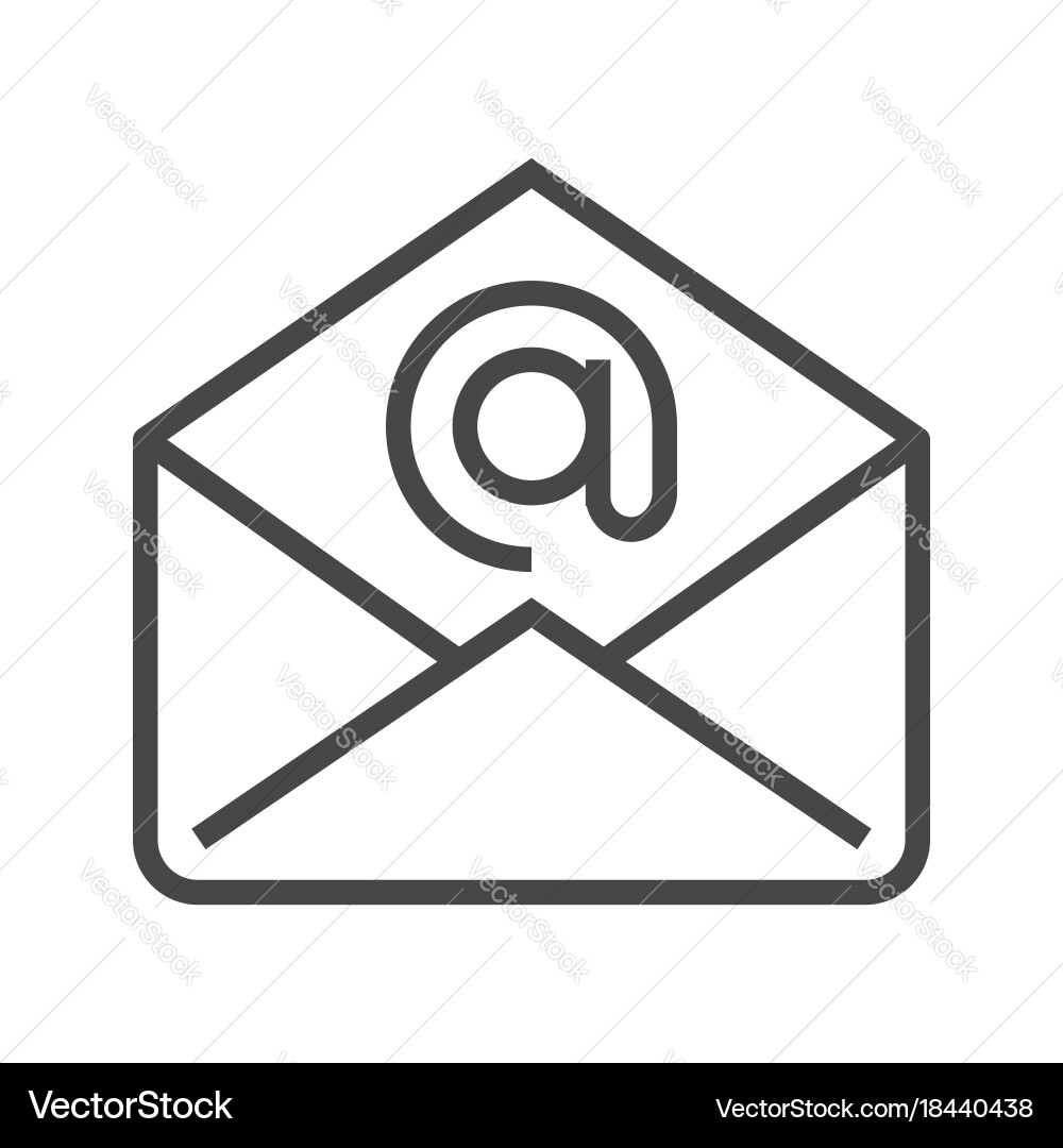 Mail with monkey vector image