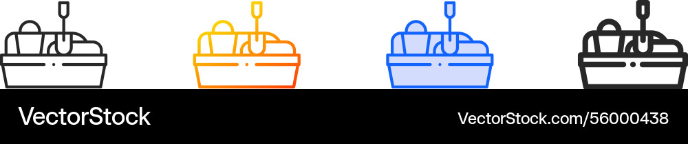 Sandbox iconthin linear gradient blue stroke Sandbox iconthin linear gradient blue stroke vector image
