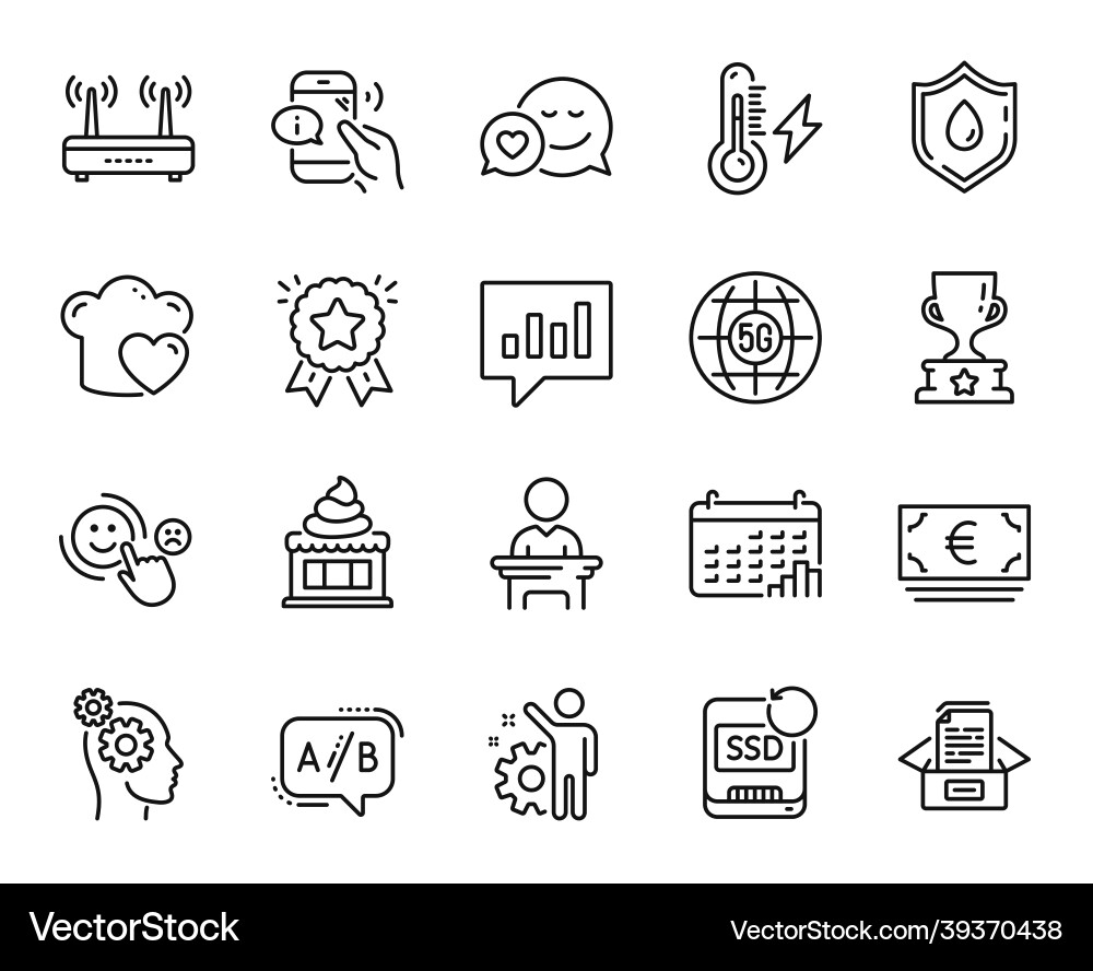 Set of thoughts calendar graph and ice Set of thoughts calendar graph and ice vector image