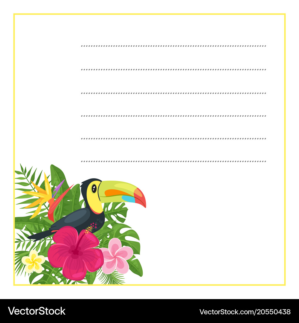 Template for notebook Vector Image