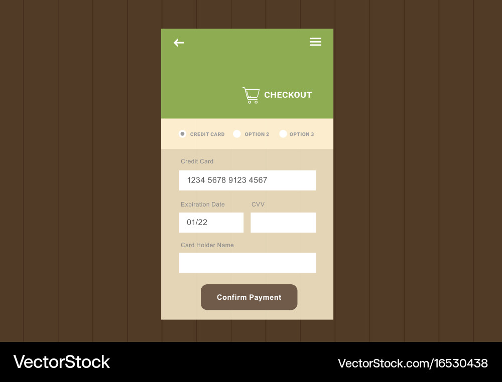 Ui for web and mobile Vector Image