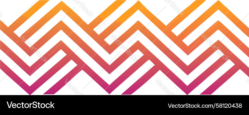 Zigzag Color Gradient Pattern Vector Image