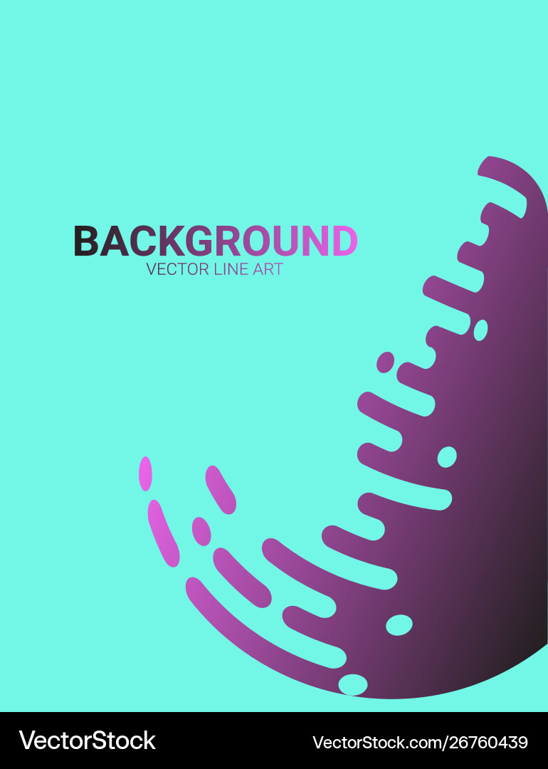 Abstract Color Rounded Shapes Background vector image