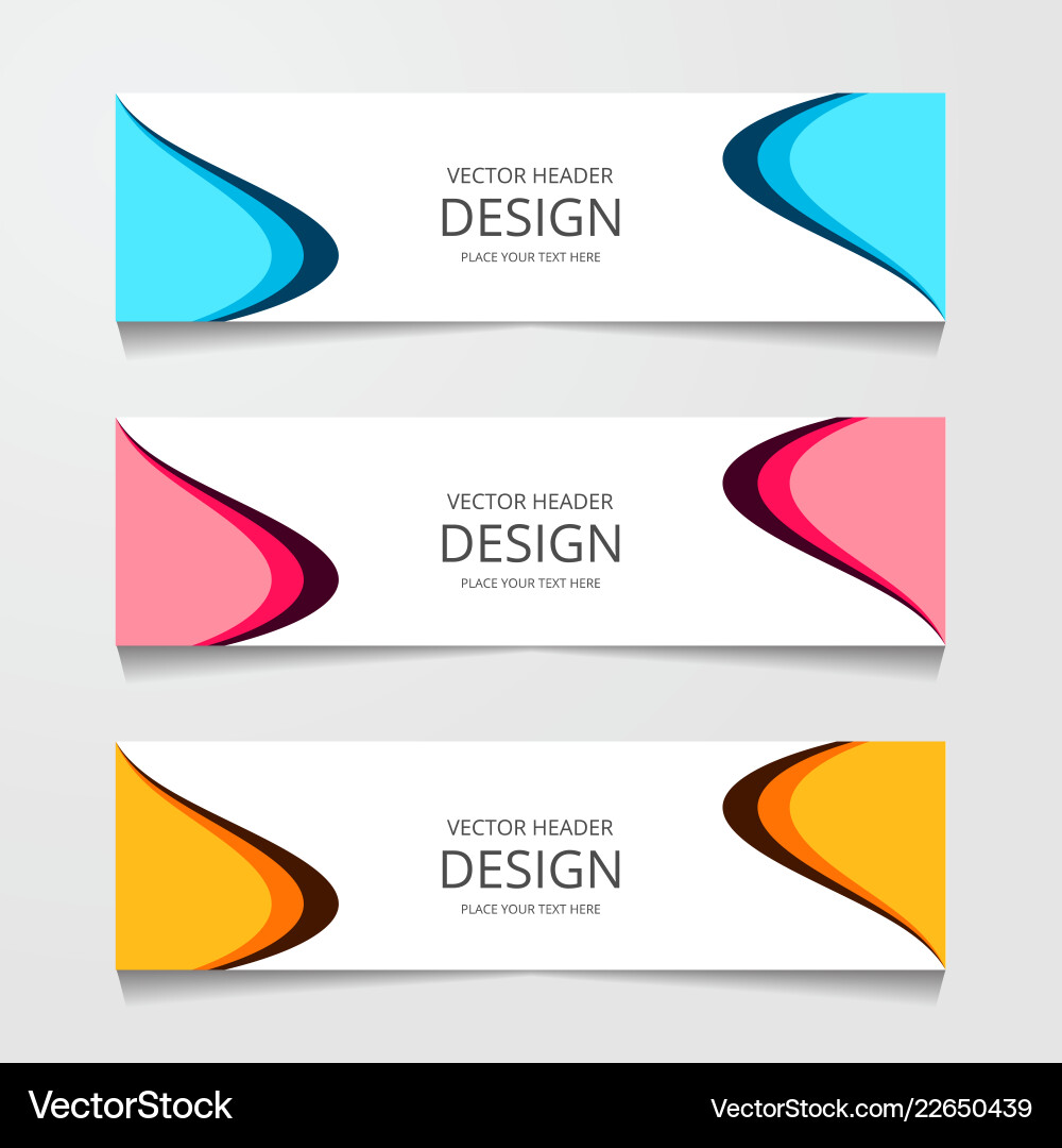 Abstract design banner web template layout header Abstract design banner web template layout header vector image