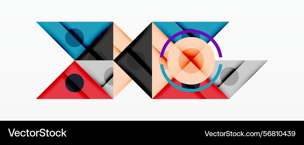 Abstract geometric composition overlapping shapes Abstract geometric composition overlapping shapes vector image