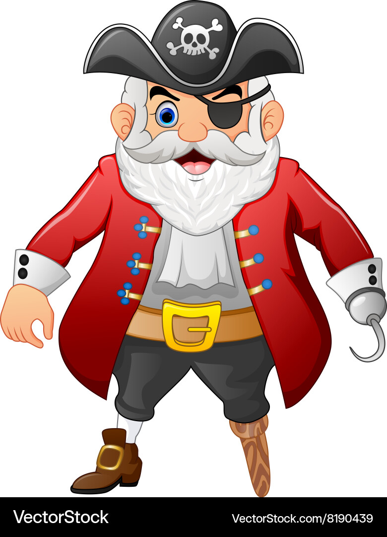 Cartoon pirate vector image