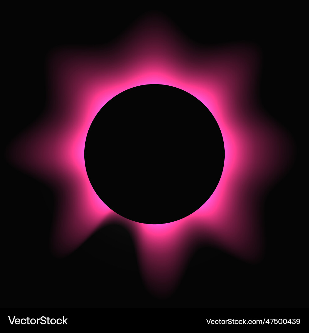 Circle illuminate light frame with color gradient Circle illuminate light frame with color gradient vector image