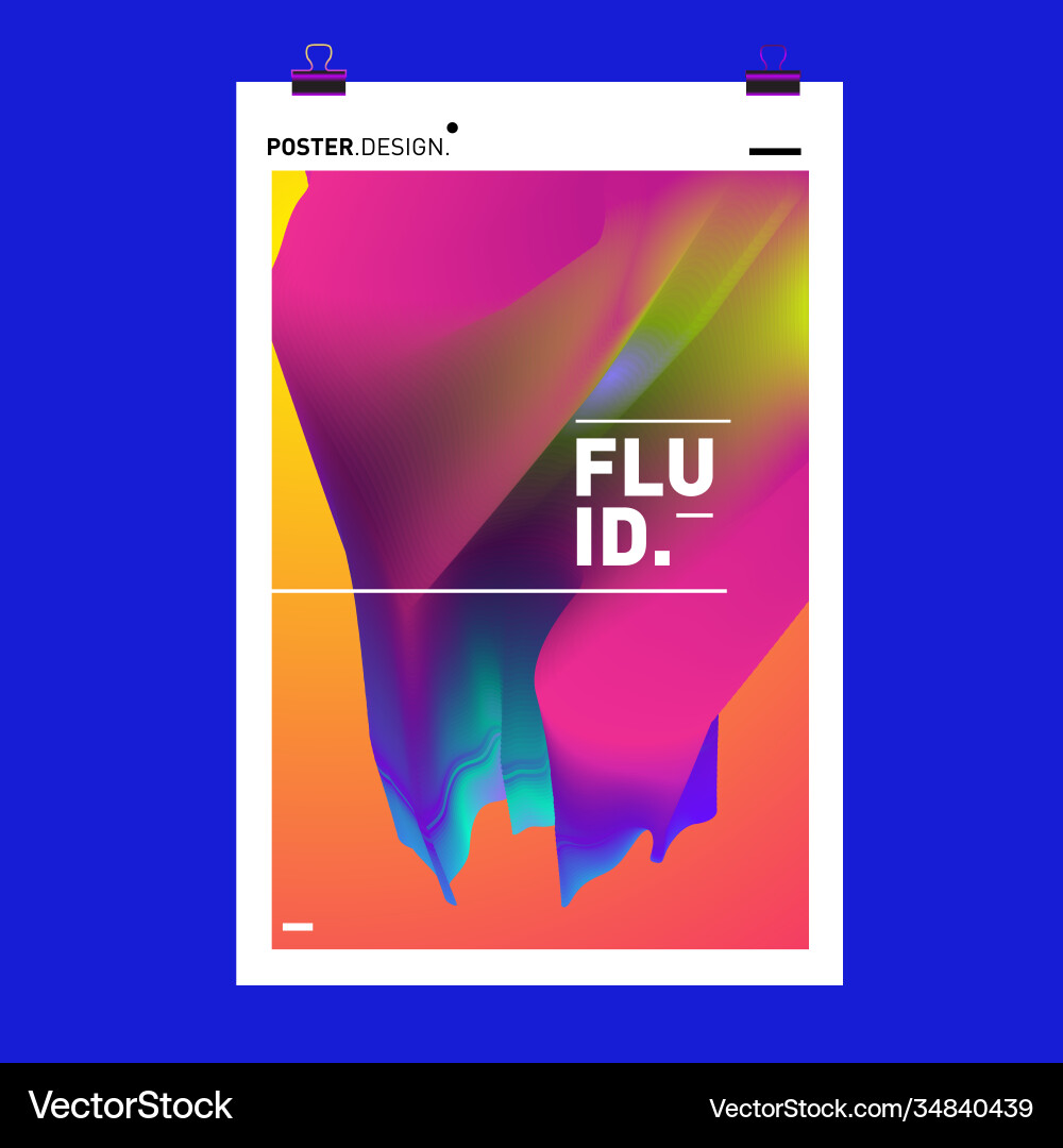 Colorful abstract fluid gradient pattern Colorful abstract fluid gradient pattern Vector Image