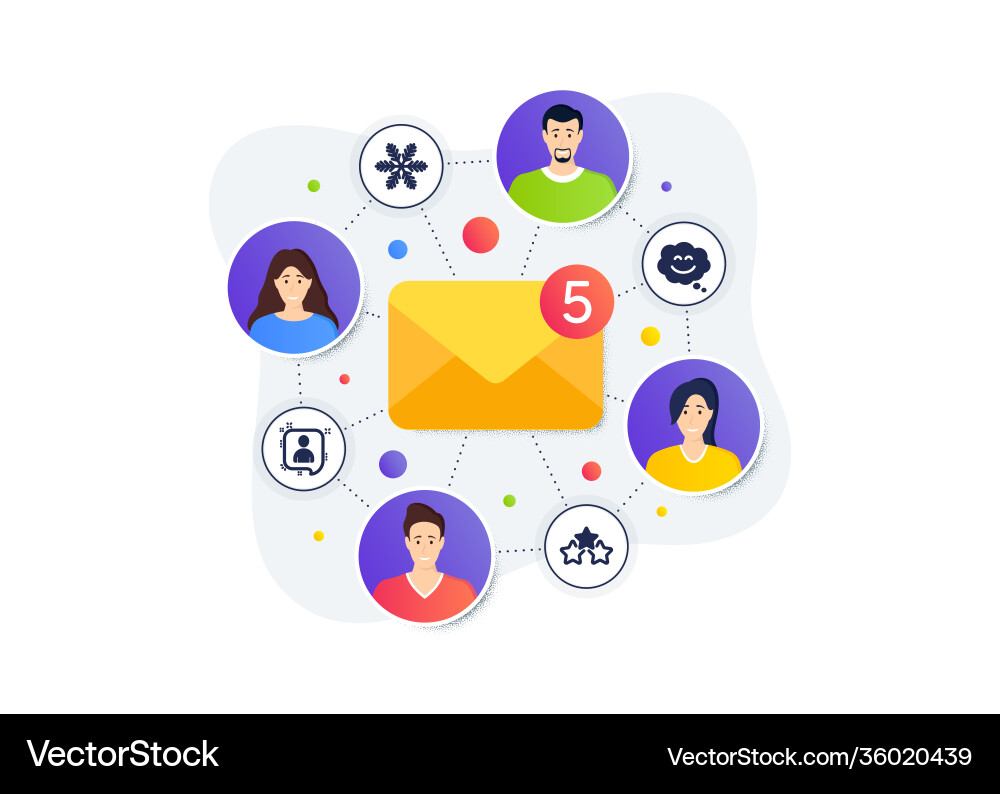 Developers chat smile and snowflake icons Developers chat smile and snowflake icons vector image