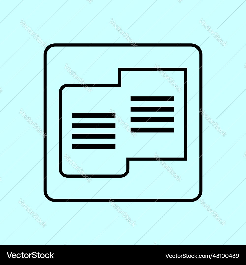 Document icon file symbol Document icon file symbol vector image