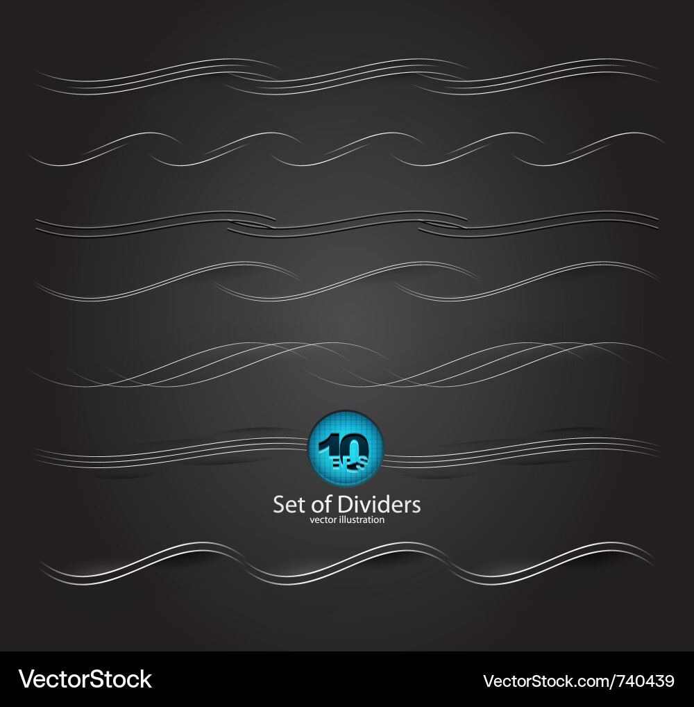 Elegant Divider Set Vector Image