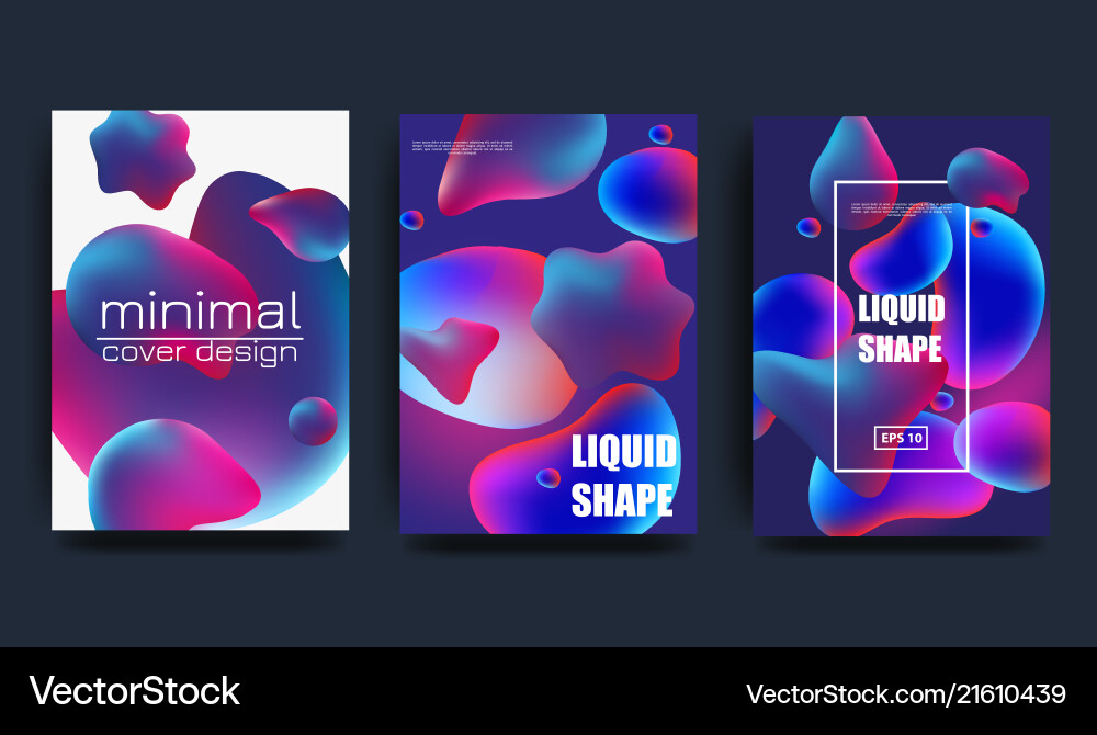 Fluid Liquid Color Gradient Background vector image