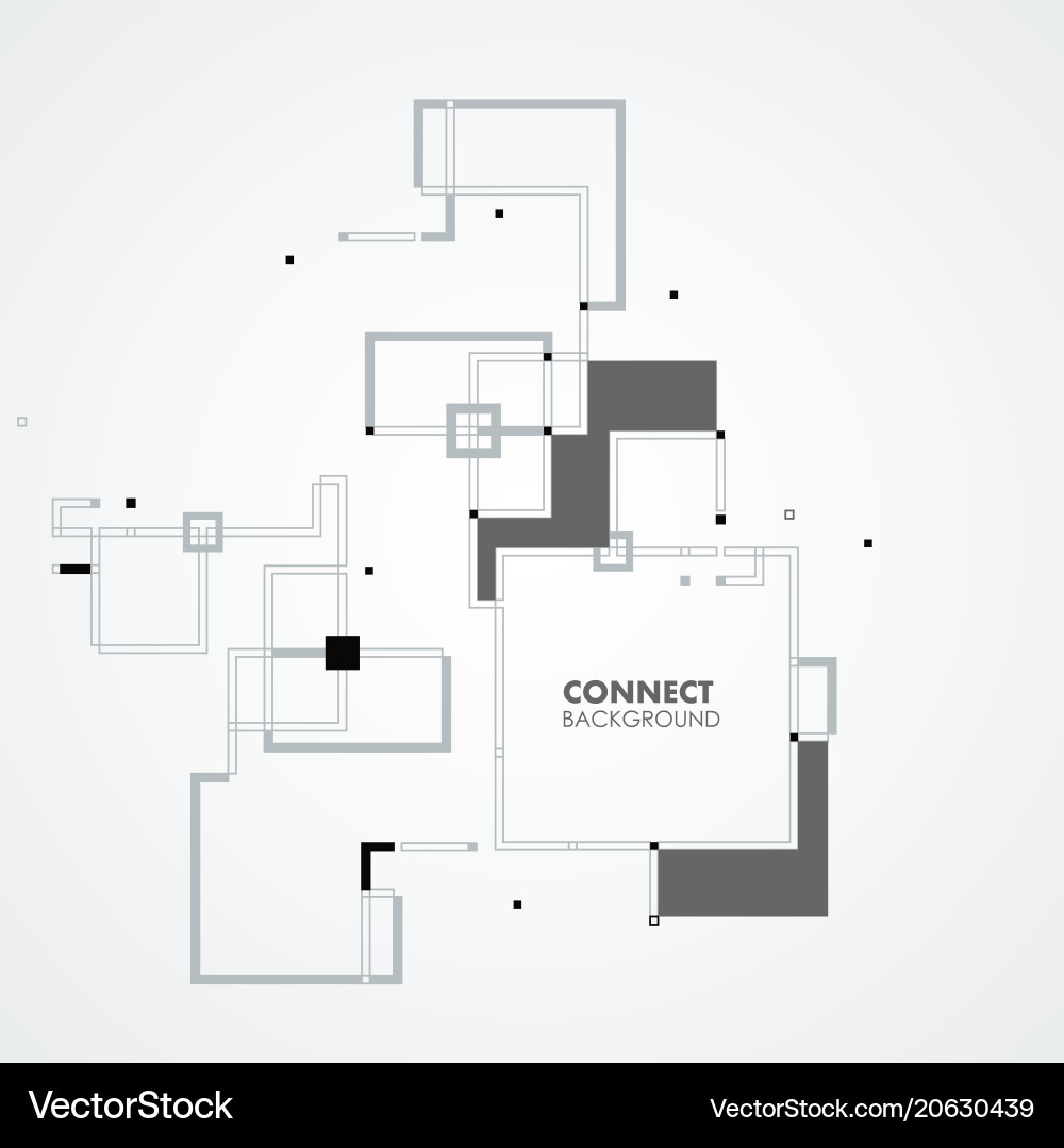 Geometric Line & Shape Pattern vector image