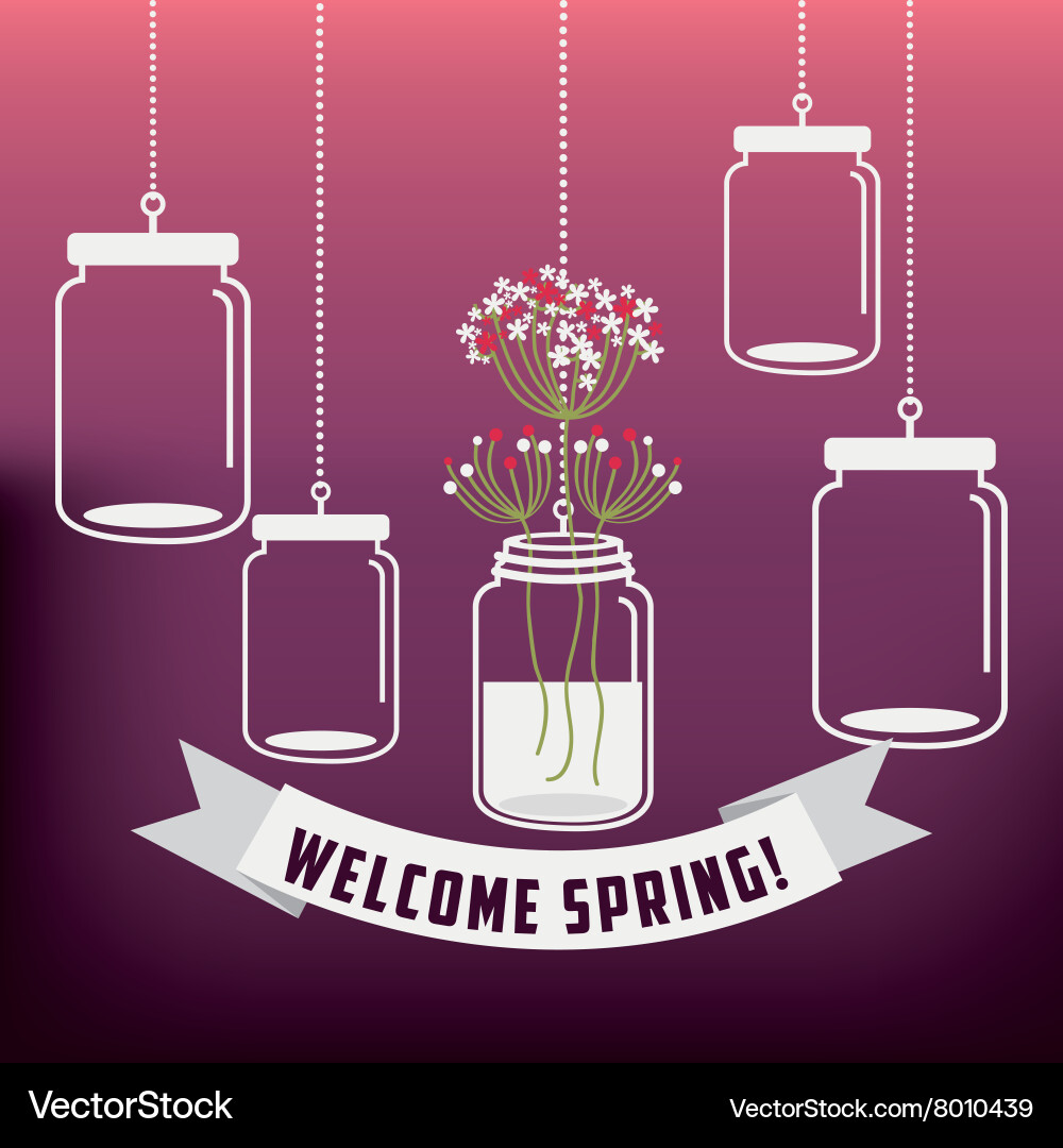 Hello spring design Vector Image