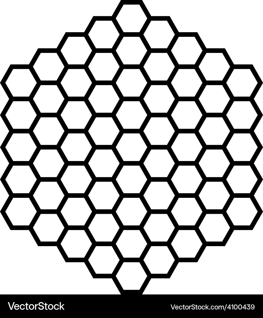 Hexagonal Pattern Vector Image